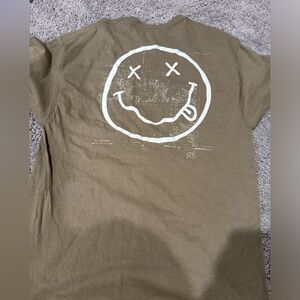 Nirvana nevermind grunge rock band tee shirt sz XL men’s brown